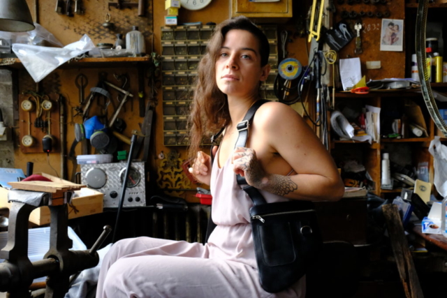 Guik - Cuir d’autruche & chambre à air de tracteur